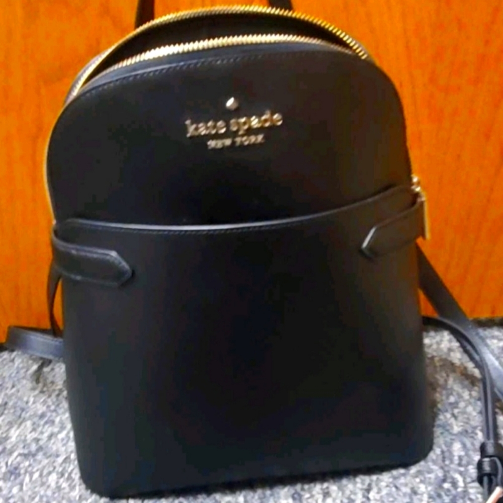 Kate Spade Medium Backpack purse (black)